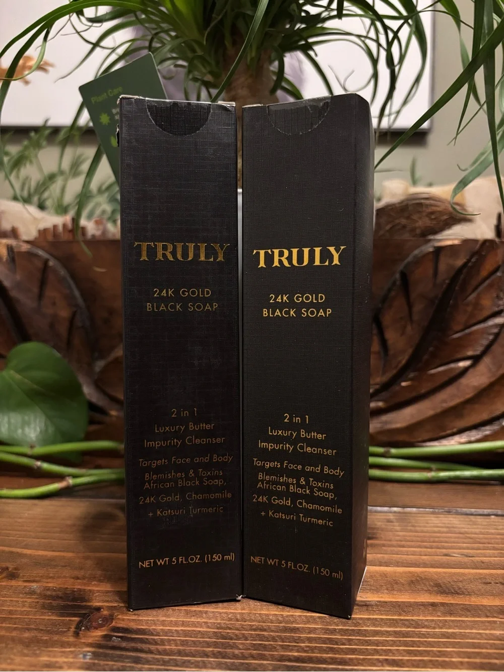 TRULY 24K Gold Black Soap Luxury Butter Impurity Cleanser Bundle-Discontinued